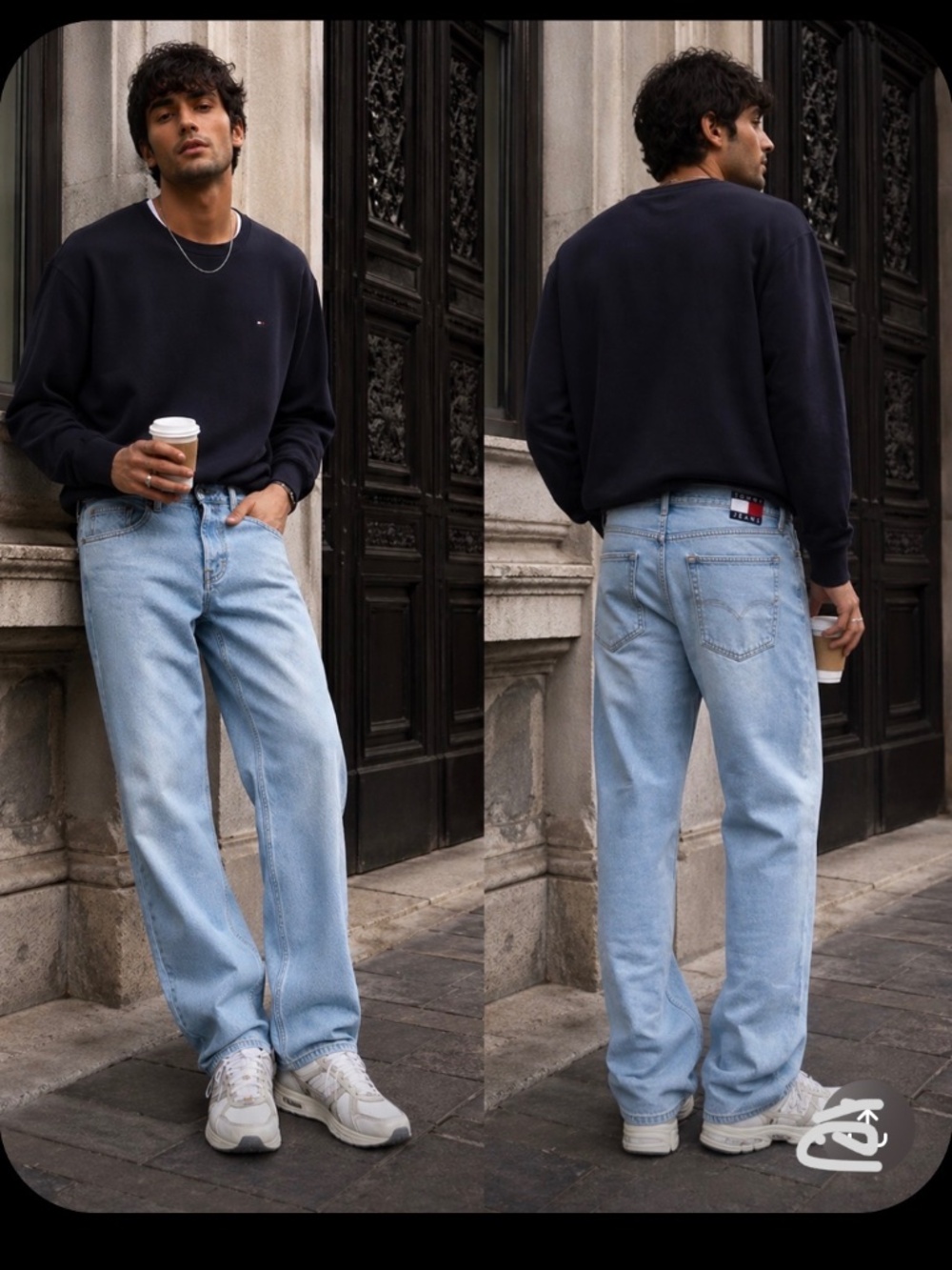 Tommy Jeans Jaimie Relaxed Straight Jeans Light Wash Hilfiger 32